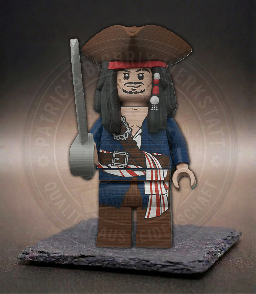 BigBrix Figur Pirates of the Carribbean - Jack Sparrow (mit Dreispitz)