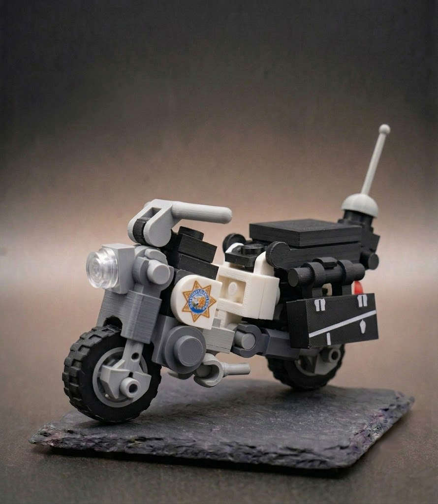 BigBrix Figur CHiPs - Motorrad