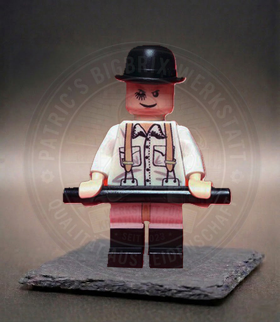 BigBrix Figur Alex – Clockwork Orange Klemmbaustein Sammlerstück