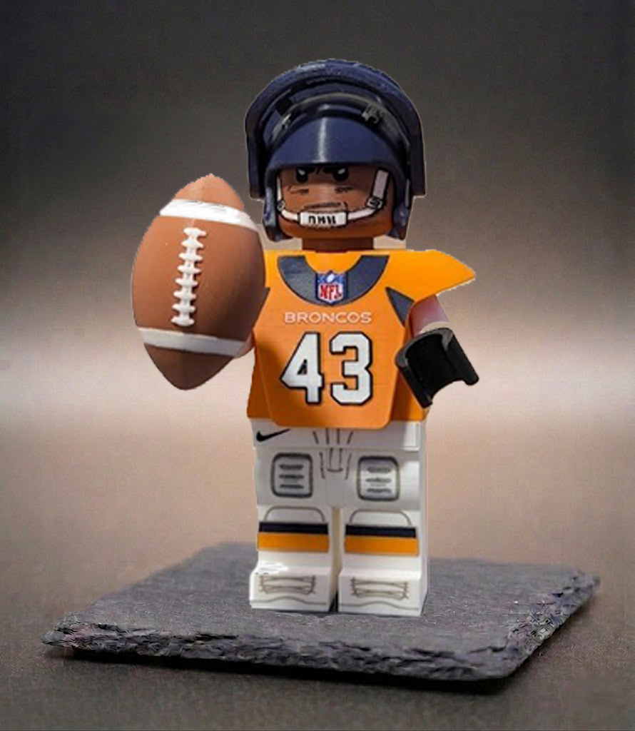 Denver Broncos Footballer NFL BigBrix Figur Klemmbaustein