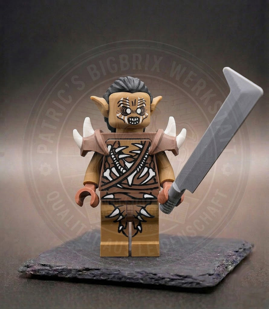 Gundabad Ork Herr der Ringe BigBrix Figur Klemmbaustein