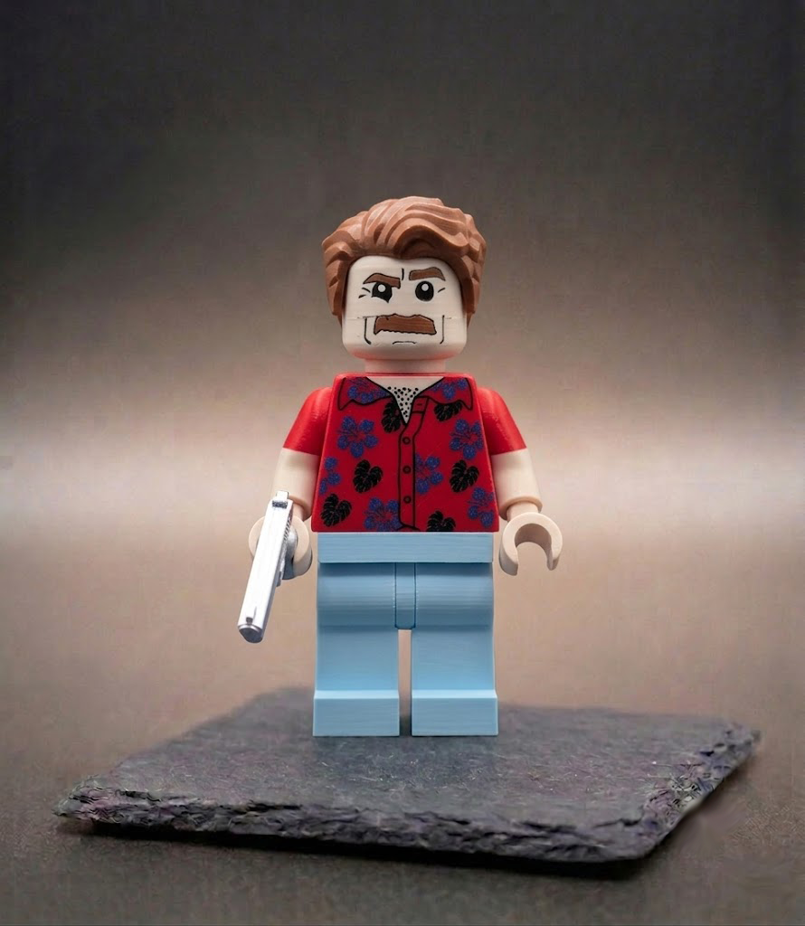 Magnum p.i. Thomas Magnum BigBrix Figur Klemmbaustein