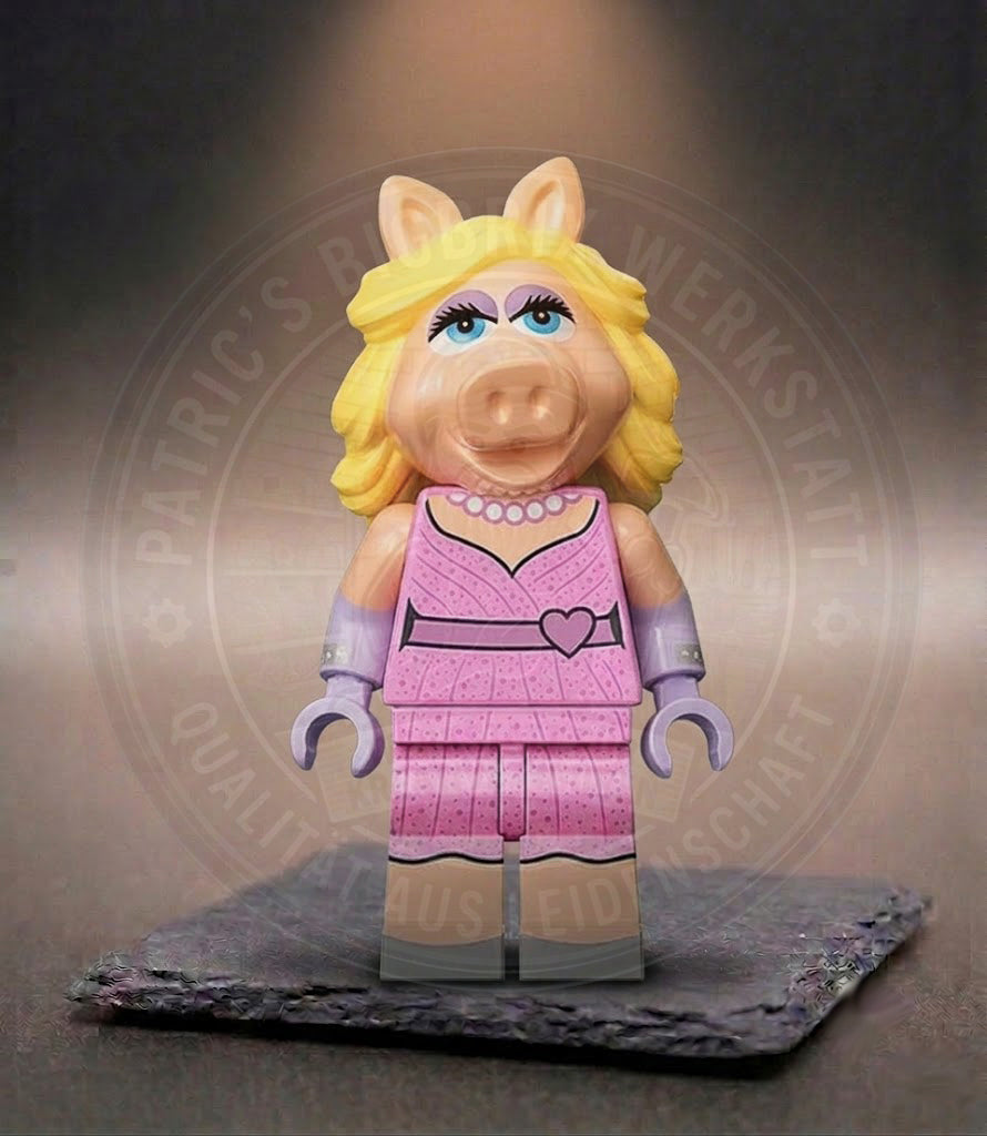 Miss Piggy Muppet Show BigBrix Figur Klemmbaustein