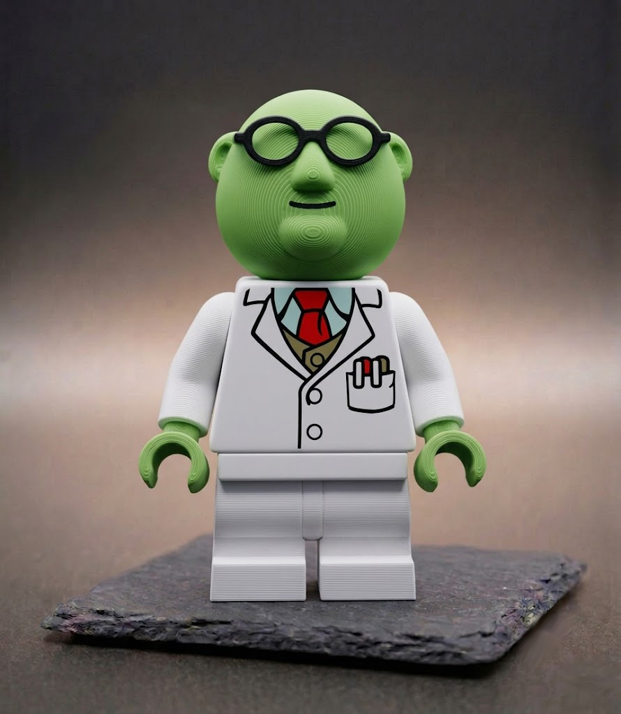 Bunsen Honeydew Muppet Show BigBrix Figur Klemmbaustein Wissenschaftler