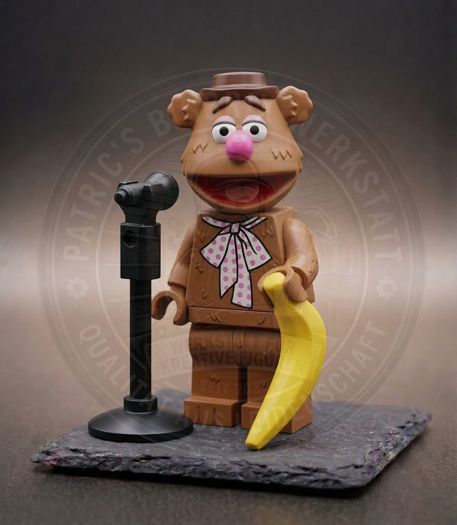 Fozzie Bär Muppet Show BigBrix Figur Klemmbaustein Komiker