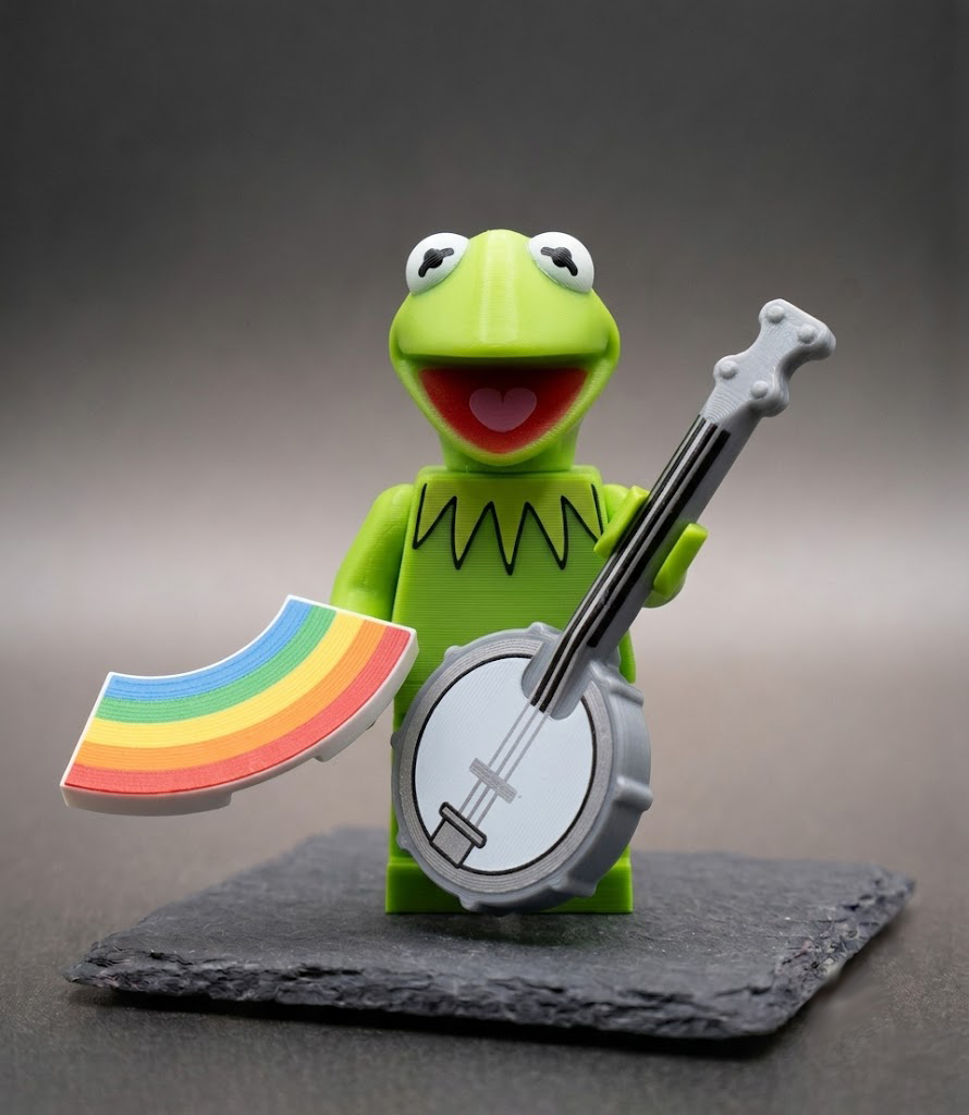 Kermit der Frosch Muppet Show BigBrix Figur mit Banjo