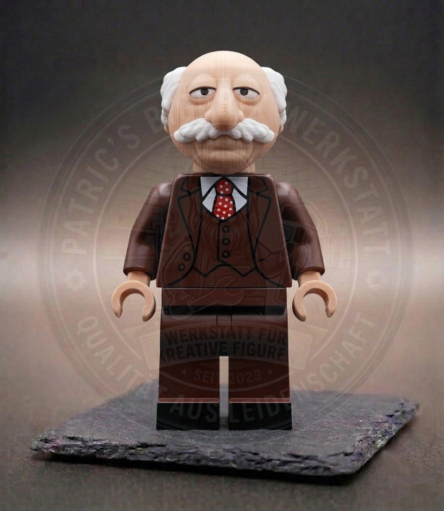 Statler Muppet Show BigBrix Figur Klemmbaustein