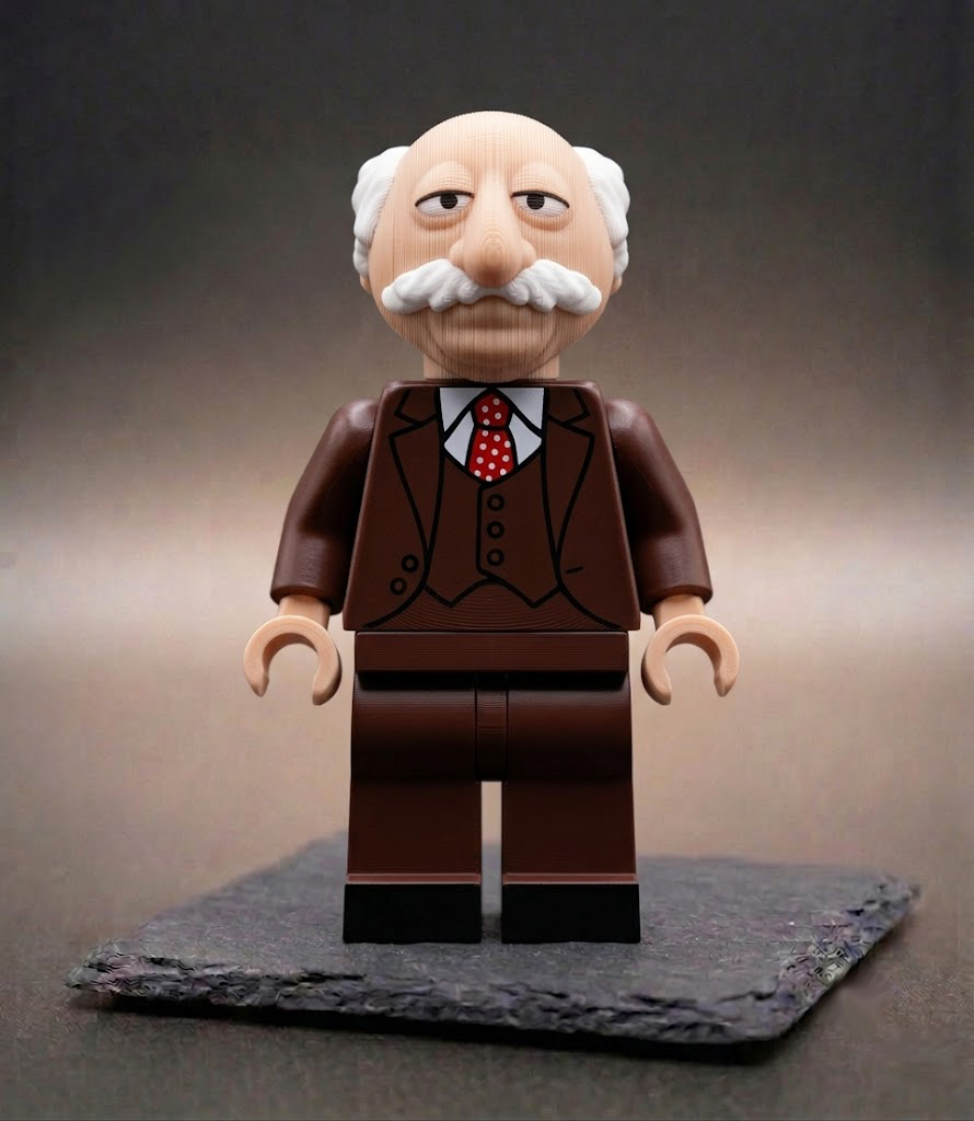 Statler Muppet Show BigBrix Figur Klemmbaustein