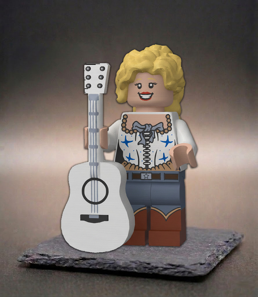 BigBrix Figur Dolly Parton – Country Musik Klemmbaustein Sammlerstück