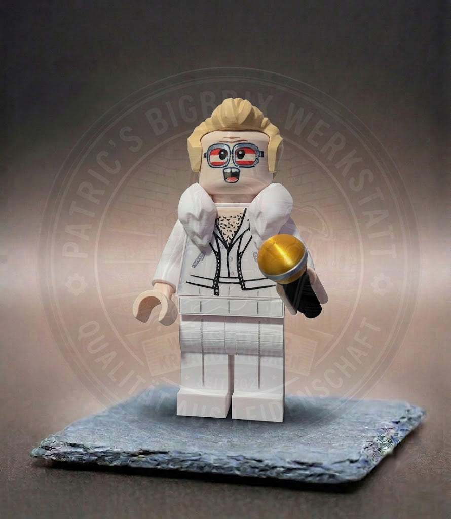Elton John BigBrix Figur Klemmbaustein Musiklegende