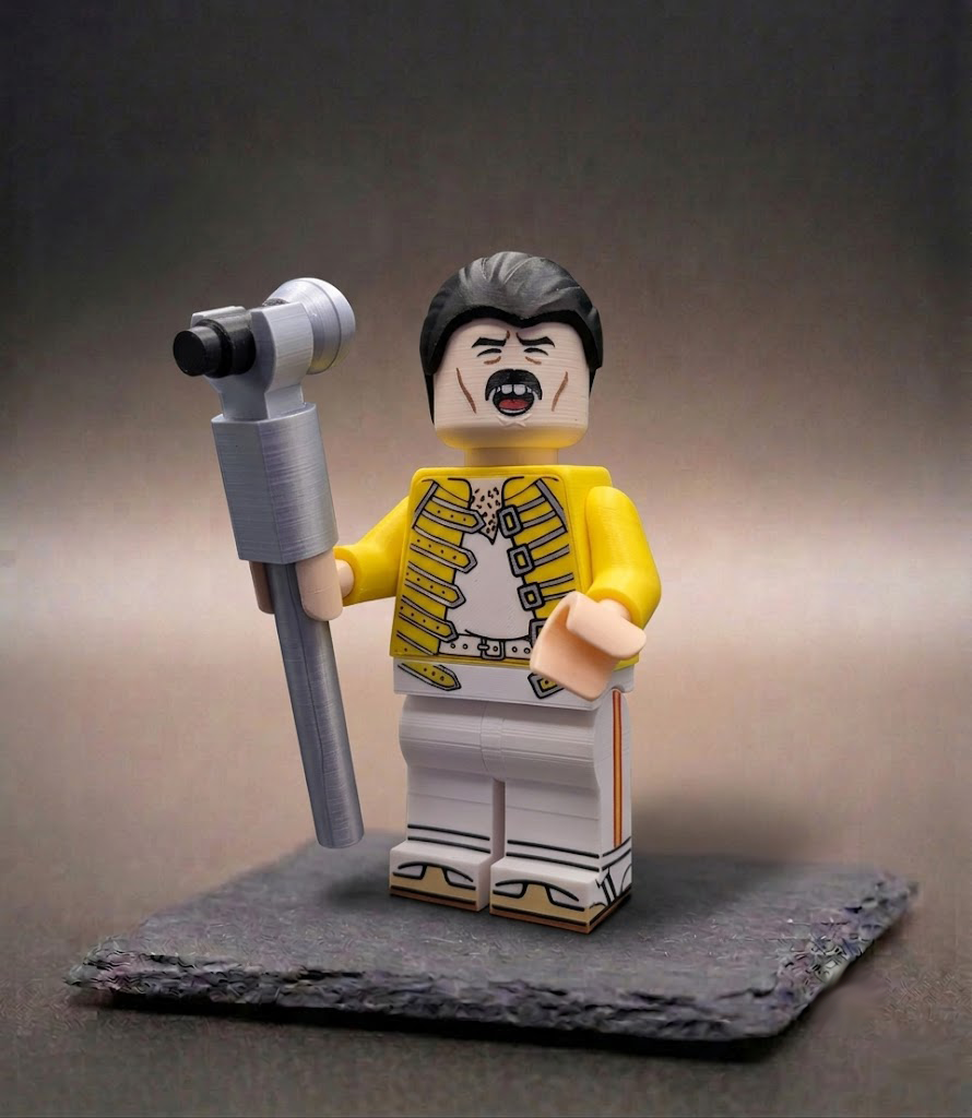 Freddie Mercury Queen BigBrix Figur Klemmbaustein Rocklegende