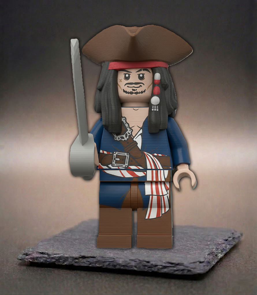 BigBrix Figur Jack Sparrow – Pirates of the Caribbean Klemmbaustein Sammlerstück
