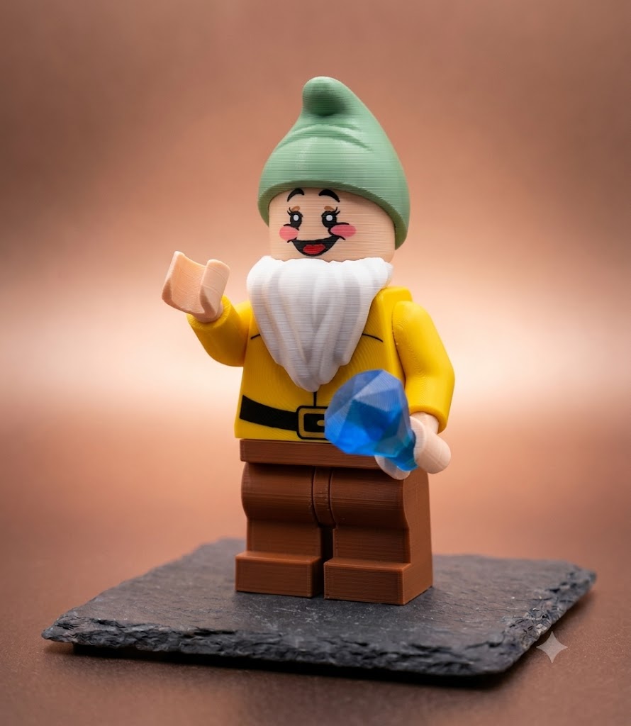 Pimpel Schneewittchen Zwerg BigBrix Figur Klemmbaustein