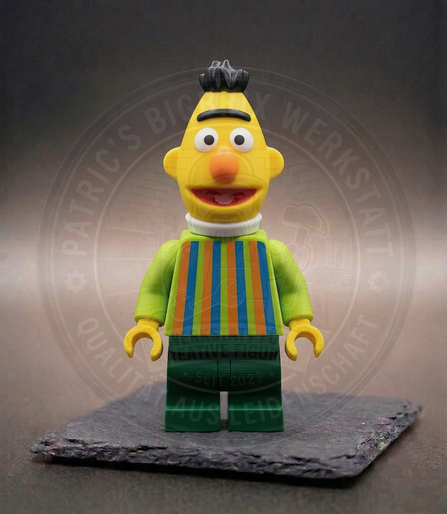 Bert Sesamstraße BigBrix Figur Klemmbaustein