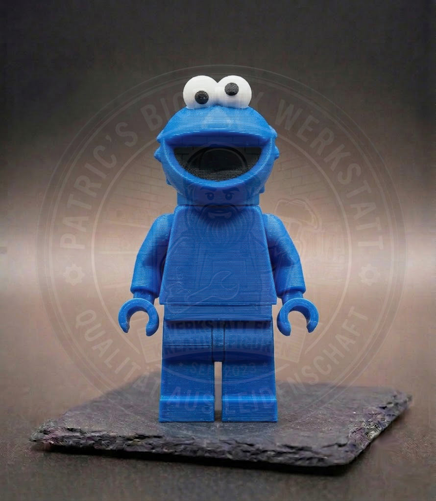 BigBrix Figur Sesamstraße - Krümelmonster