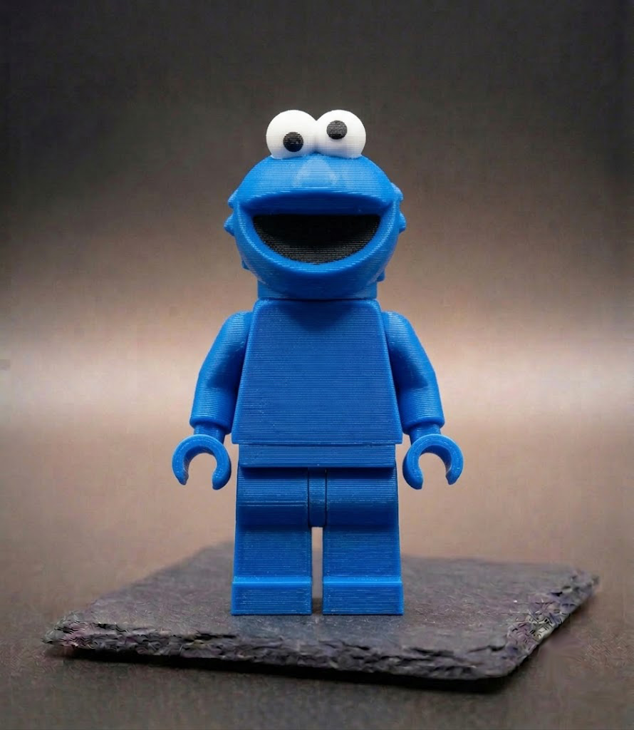 BigBrix Figur Sesamstraße - Krümelmonster