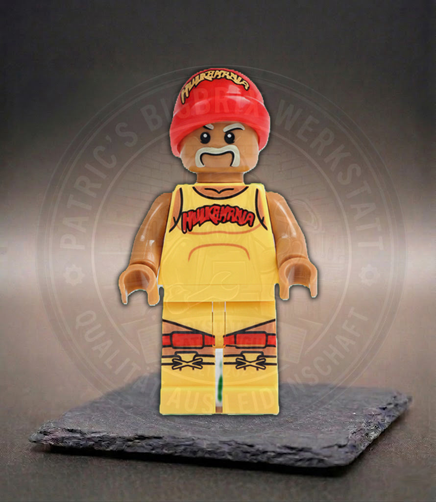 BigBrix Figur Hulk Hogan – Wrestling Sport Klemmbaustein Sammlerstück
