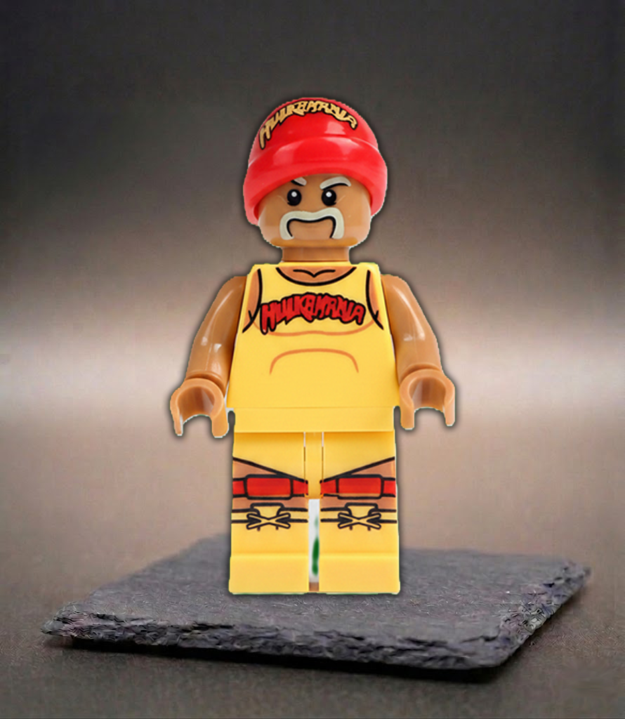 BigBrix Figur Hulk Hogan – Wrestling Sport Klemmbaustein Sammlerstück