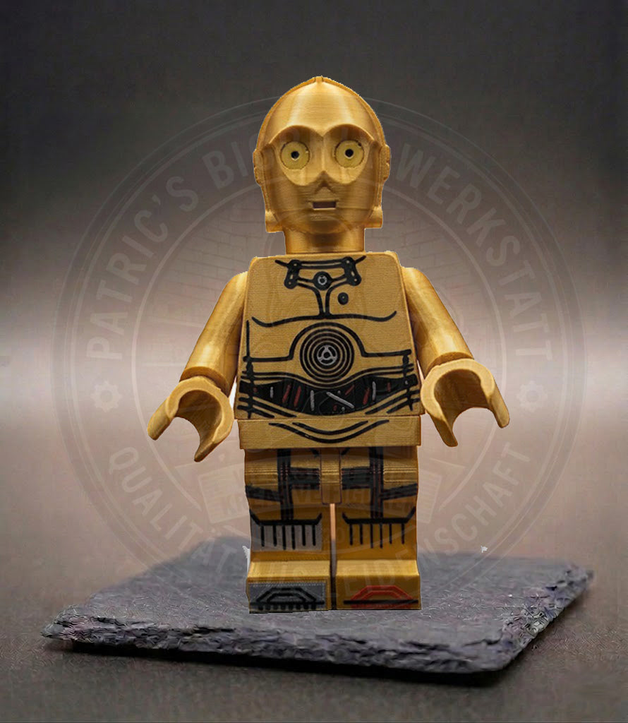 C-3PO Star Wars BigBrix Figur Klemmbaustein goldener Droide