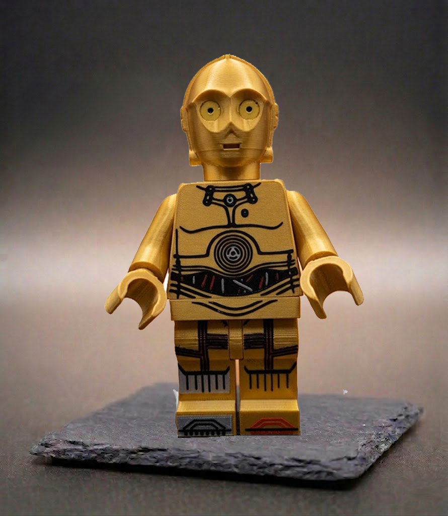 C-3PO Star Wars BigBrix Figur Klemmbaustein goldener Droide
