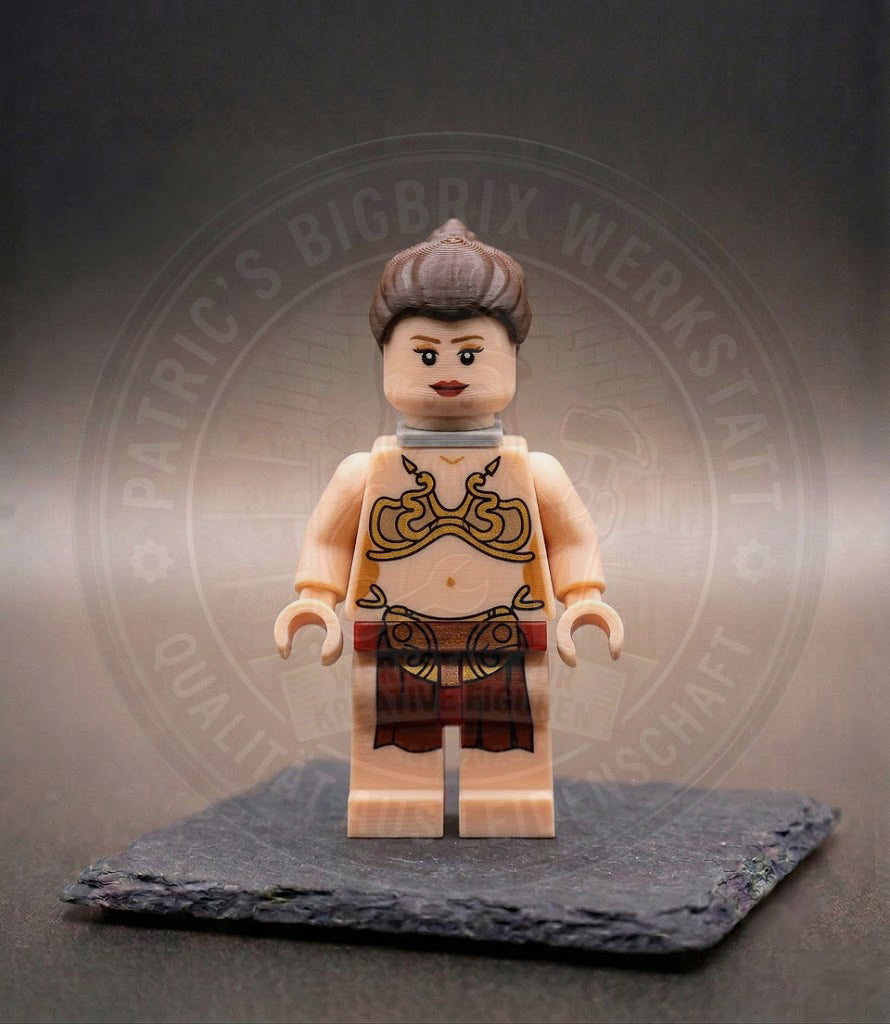 Leia Jabba Palast Outfit Star Wars BigBrix Figur Klemmbaustein