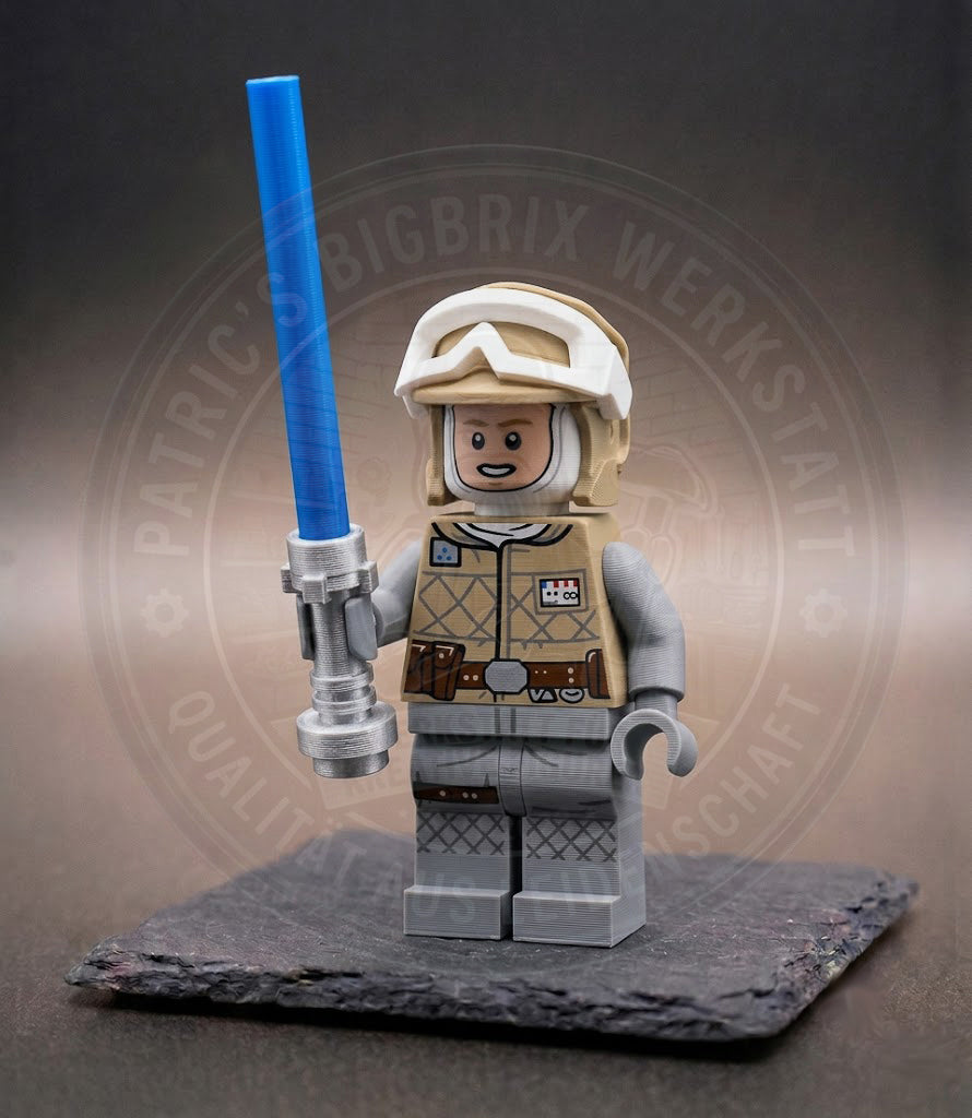 Luke Skywalker Hoth Outfit Star Wars BigBrix Figur Klemmbaustein