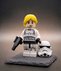 Luke Skywalker Stormtrooper Outfit Star Wars BigBrix Figur Klemmbaustein