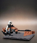 Speederbike Scout Trooper Star Wars BigBrix Figur Klemmbaustein Endor